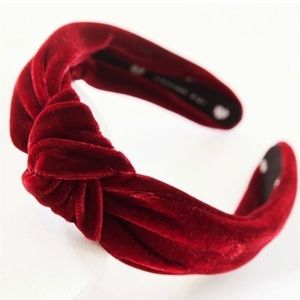 Lele Sadoughi red knot headband